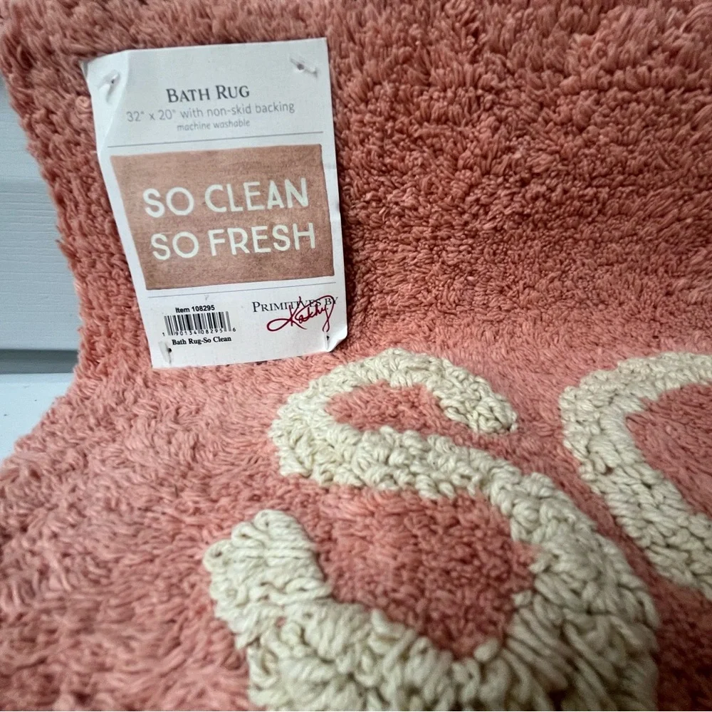 Primitives by Kathy Pink Bath Rug